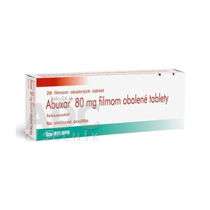 Abuxar 80 mg filmom obalené tablety