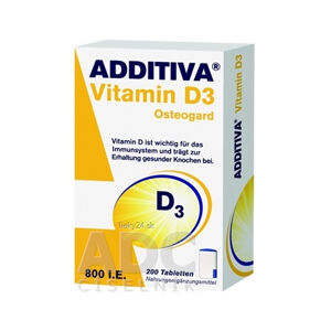 ADDITIVA Vitamín D3 800IE Osteogard