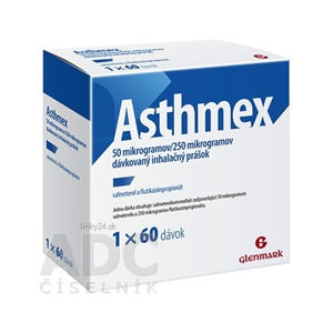 Asthmex 50 mikrogramov/250 mikrogramov