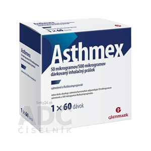 Asthmex 50 mikrogramov/500 mikrogramov
