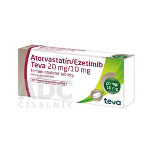 Atorvastatín/Ezetimib Teva 20 mg/10 mg