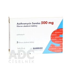 Azithromycin Sandoz 500 mg filmom obalené tablety