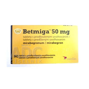 Betmiga 50 mg tablety s predĺženým uvoľňovaním