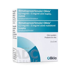 Bimatoprost/timolol Olikla 0,3 mg/ml + 5 mg/ml
