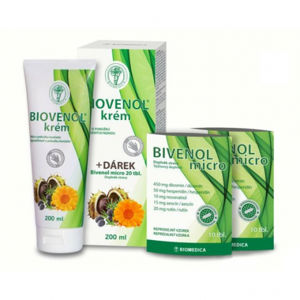 Biomedica Biovenol krém 200 ml+ Bivenol micro 20 tbl