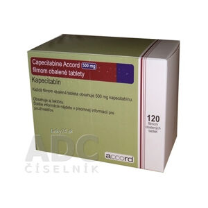 Capecitabine Accord 500 mg filmom obalené tablety
