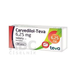 Carvedilol-Teva 6,25 mg