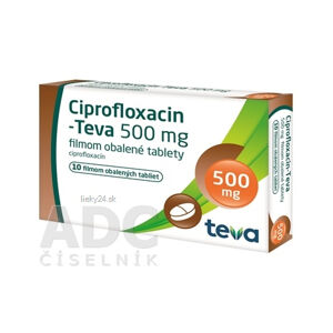 Ciprofloxacin-Teva 500 mg filmom obalené tablety