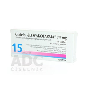 Codein-SLOVAKOFARMA 15 mg