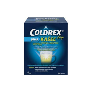 Coldrex Grip Plus kašeľ s príchuťou citrónu a mentolu plo.por.10 x 500mg