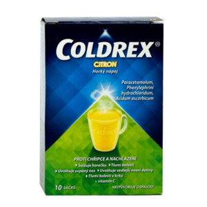 Coldrex Horúci nápoj Citrón plo.por.10 x 5 g