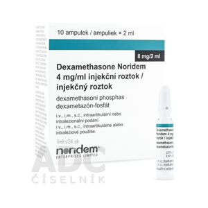 Dexamethasone Noridem 4 mg/ml injekčný roztok