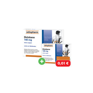 Diclobene 140 mg 10 liečivých náplastí + Diclebene 140mg 5 liečivých náplastí