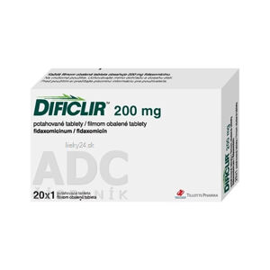 DIFICLIR 200 mg filmom obalené tablety