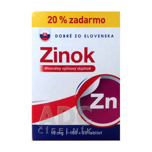 Dobré zo Slovenska Zinok 15 mg tbl 100+20 zadarmo