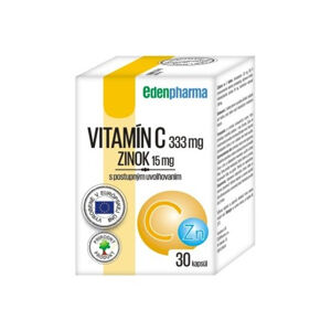 Edenpharma VITAMÍN C + ZINOK s postupným uvoľňovaním 30 cps