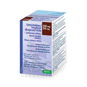 Emtricitabine/Tenofovir disoproxil Krka 200/245 mg