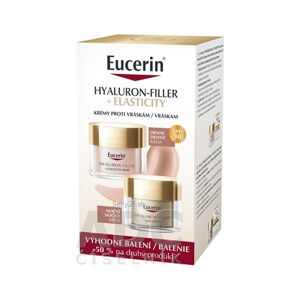 Eucerin HYALURON-FILLER +ELASTICITY Rosé SPF30 denný krém 50ml + Nočný krém 50ml Výhodný balíček