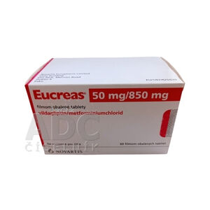 Eucreas 50 mg/850 mg filmom obalené tablety