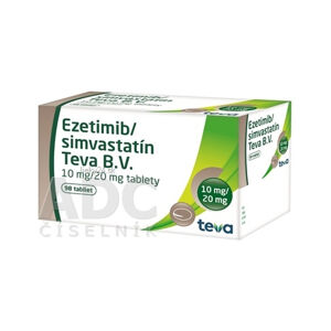 Ezetimib/simvastatín Teva B.V. 10 mg/20 mg