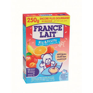 France lait kaša ryžová ovocná 250 g