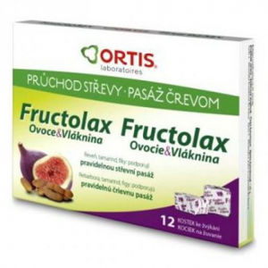 Fructolax Ovocie a vláknina 12 kociek
