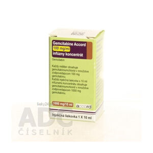 Gemcitabine Accord 100 mg/ml infúzny koncentrát