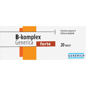 Generica B-komplex Forte plus 20 šumivých tabliet