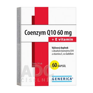 GENERICA Coenzym Q10 60 mg + E vitamin
