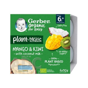 Gerber Organic Rastlinný dezert Mango a kiwi