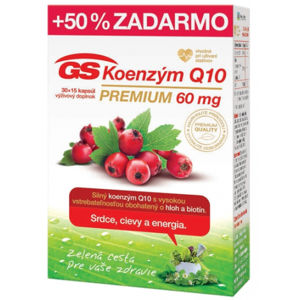 GS Koenzým Q10 60 mg Premium 30+15 cps