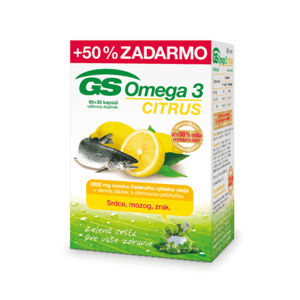 GS Omega 3 CITRUS 60 + 30 cps ZDARMA + Vitamín D