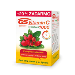 GS Vitamín C 500 mg  so šípkami 100 + 20 tbl