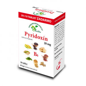 HerbVitea Pyridoxín 20 mg 30 tbl