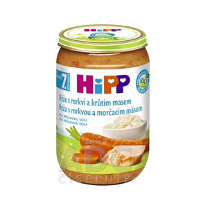 HiPP Prikrm BIO Ryža s mrkvou a morčacím mäsom
