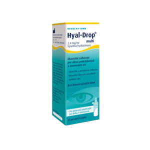 Bausch & Lomb očné kvapky Hyal-Drop Multi 2x10 ml