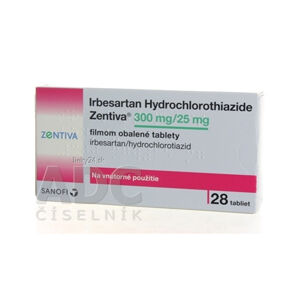 Irbesartan Hydrochlorothiazide Zentiva 300/25 mg