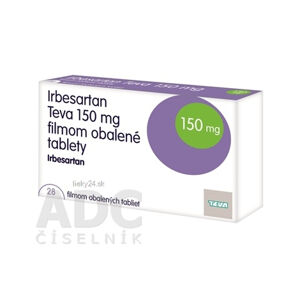 Irbesartan Teva 150 mg filmom obalené tablety