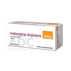 Ivabradine Anpharm 5 mg filmom obalené tablety