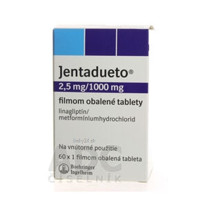 Jentadueto 2,5 mg/1000 mg filmom obalené tablety