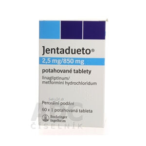 Jentadueto 2,5 mg/850 mg filmom obalené tablety
