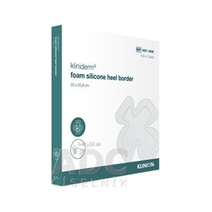 Kliniderm foam silicone heel border