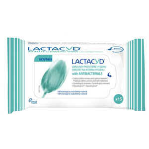 Lactacyd antibakteriálne vlhčené obrúsky 15 ks 1+1 grátis