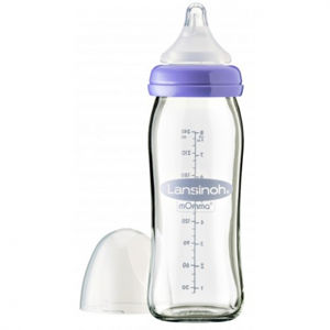 Lansinoh Sklenená fľaša dojčenská s NaturalWave cumľom 160 ml 1ks