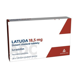 Latuda 18,5 mg filmom obalené tablety