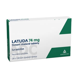 Latuda 74 mg filmom obalené tablety