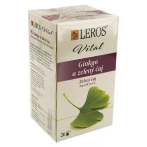 LEROS VITAL Ginkgo a zelený čaj nálevové vrecúška 20x2 g (40 g)