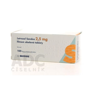 Letrozol Sandoz 2,5 mg filmom obalené tablety