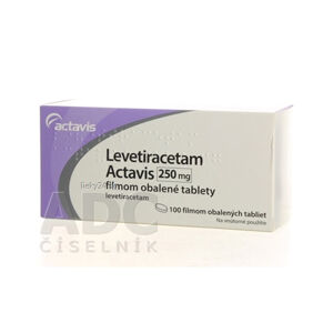 Levetiracetam Actavis 250 mg filmom obalené tabl.