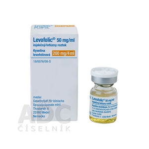 Levofolic 50 mg/ml injekčný alebo infúzny roztok